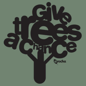 Give Trees A Chance BLACK - AS Colour Kids Youth T shirt Design