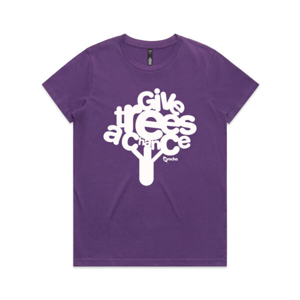 Give Trees A Chance WHITE - AS Colour Womens Maple Tee Thumbnail