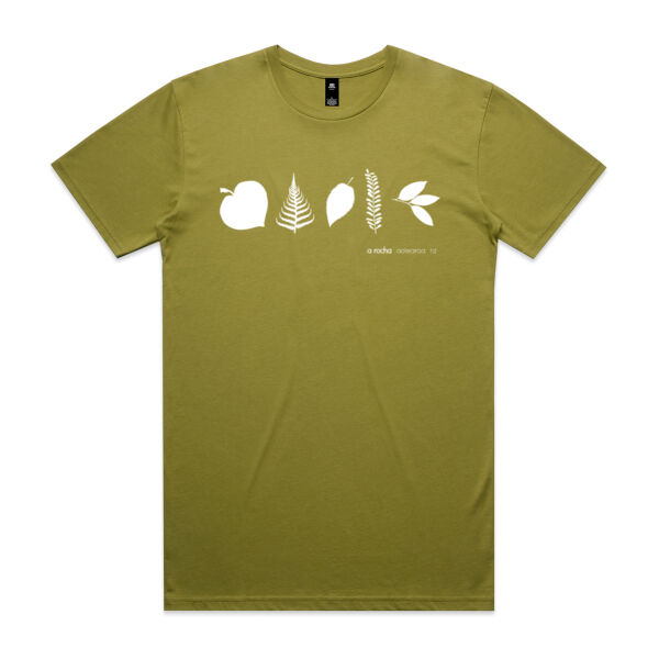 Leaves of Aotearoa WHITE - AS Colour Mens Staple T shirt Thumbnail