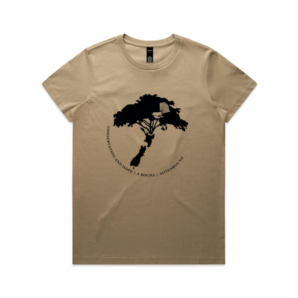 Life Grows BLACK - AS Colour Womens Maple Tee 2 Thumbnail