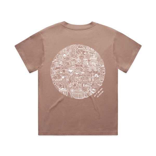 And It Was Good... WHITE LOGO - AS Colour Womens Martina Tee Thumbnail